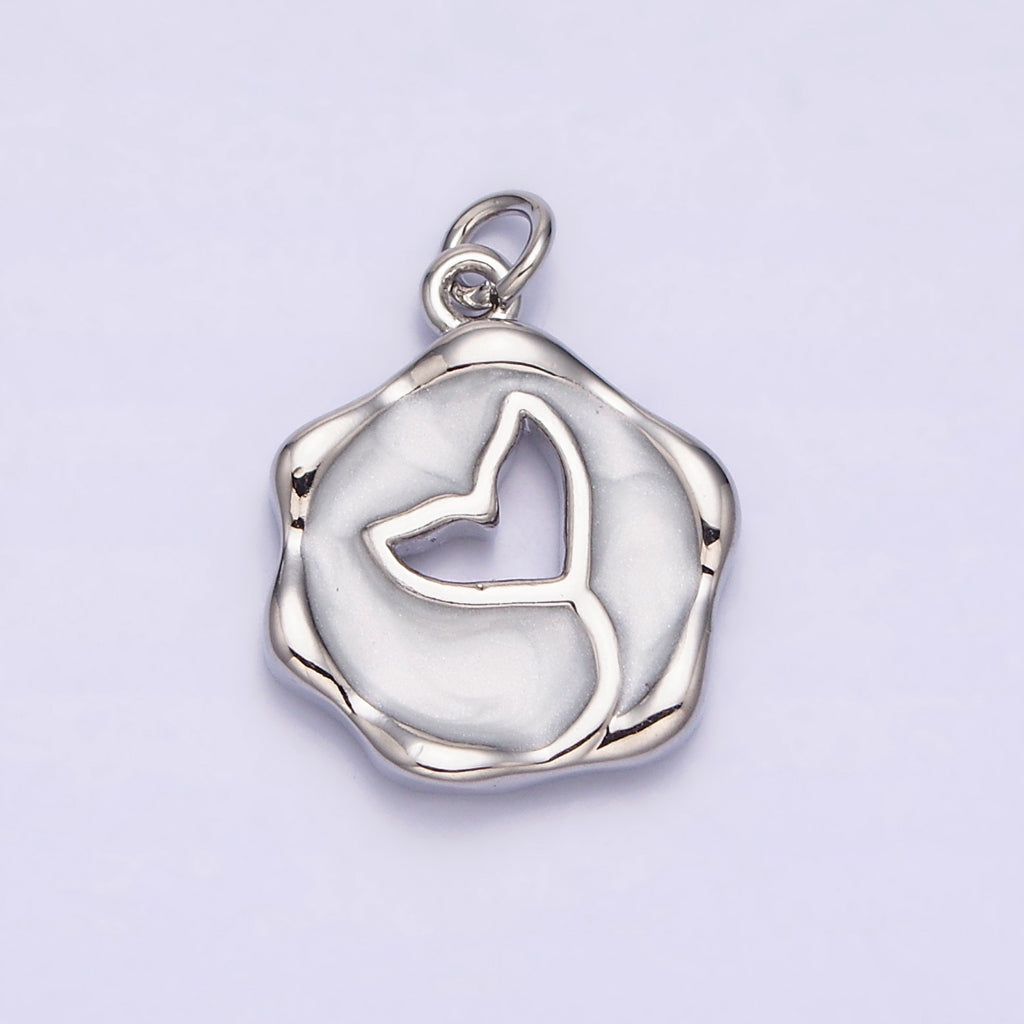 Whale Tail Enamel DIY Charm Liontin Ekor Paus Hypoallergenic Gold Filled