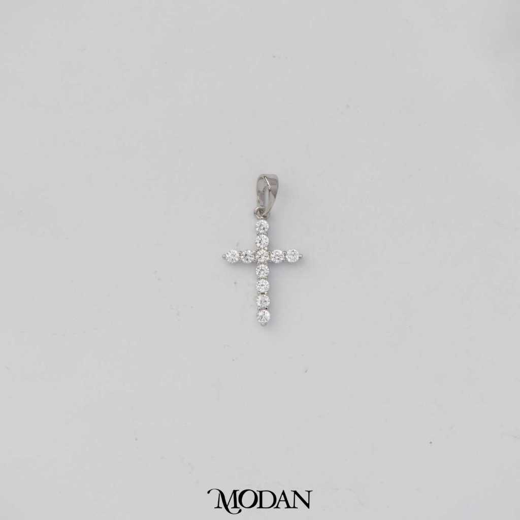 Sparkling Religious Cross Cubic Zirconia Pendant DIY Pendant Liontin Kalung Salib Hypoallergenic Gold Plated