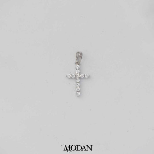 Sparkling Religious Cross Cubic Zirconia Pendant DIY Pendant Liontin Kalung Salib Hypoallergenic Gold Plated