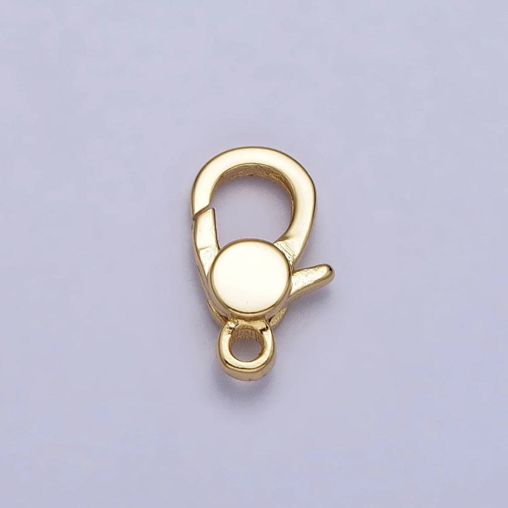 Mini Oval Lobster Clasp DIY Necklace Closure Pengait Aksesoris Hypoallergenic Gold Filled