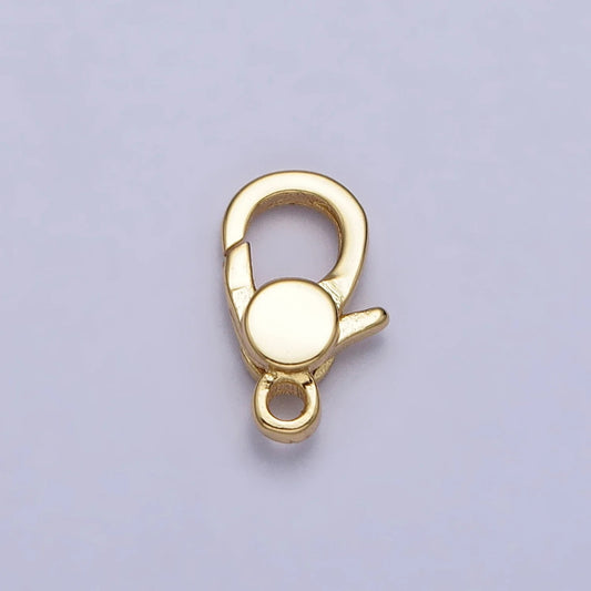 Mini Oval Lobster Clasp DIY Necklace Closure Pengait Aksesoris Hypoallergenic Gold Filled