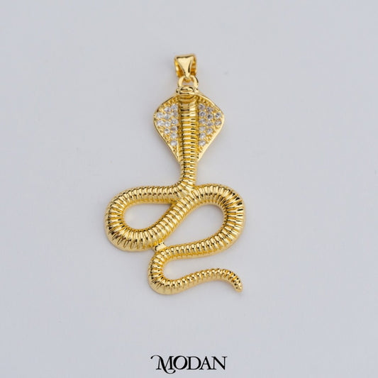 Luxury King Cobra Snake Pendant DIY Pendant Liontin Ular Berlian Hypoallergenic Gold Filled