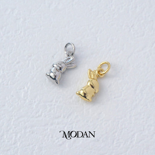 Tiny Bunny Animal Charm DIY Charm Liontin Kelinci Hypoallergenic Gold Filled