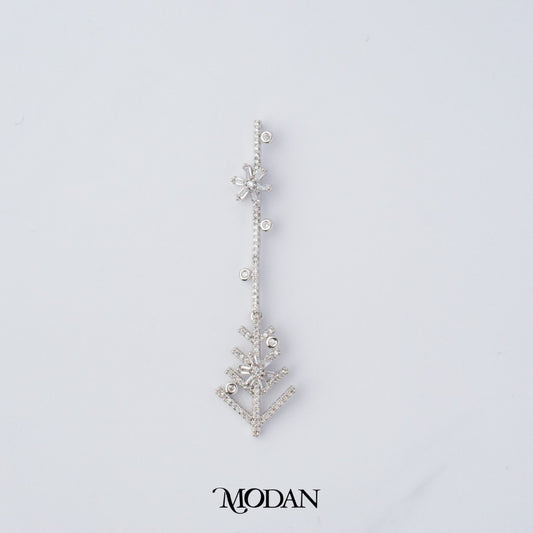 Snowflakes Dangle Pendant DIY Pendant Liontin Panjang Pesta Hypoallergenic Gold Plated