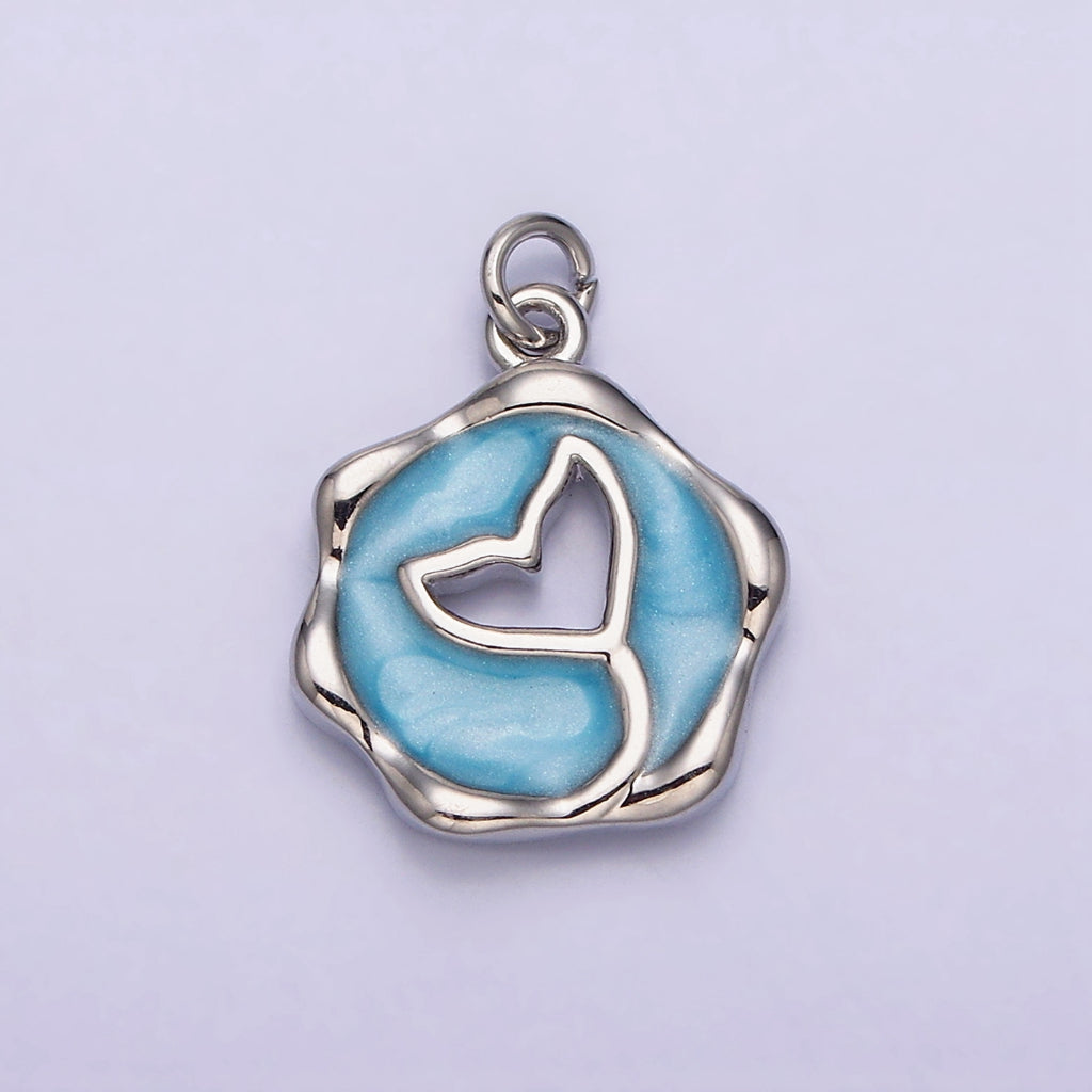 Whale Tail Enamel DIY Charm Liontin Ekor Paus Hypoallergenic Gold Filled