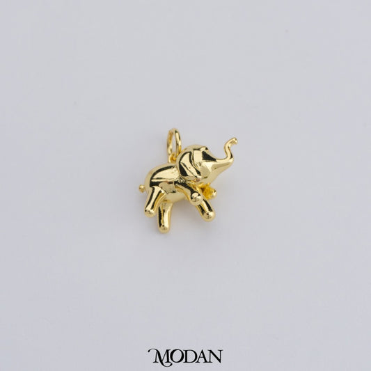 3D Baby Elephant Animal Pendant DIY Pendant Liontin Gajah Polos Hypoallergenic Gold Filled