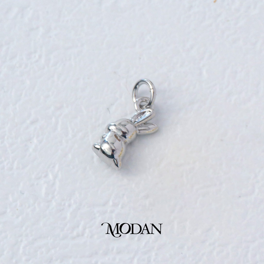 Tiny Bunny Animal Charm DIY Charm Liontin Kelinci Hypoallergenic Gold Filled
