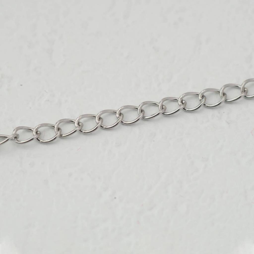 (1meter) (2.4mm) Extender Chain Unfinished DIY Chain Rantai Kalung Gelang Meteran Hypoallergenic Gold Filled