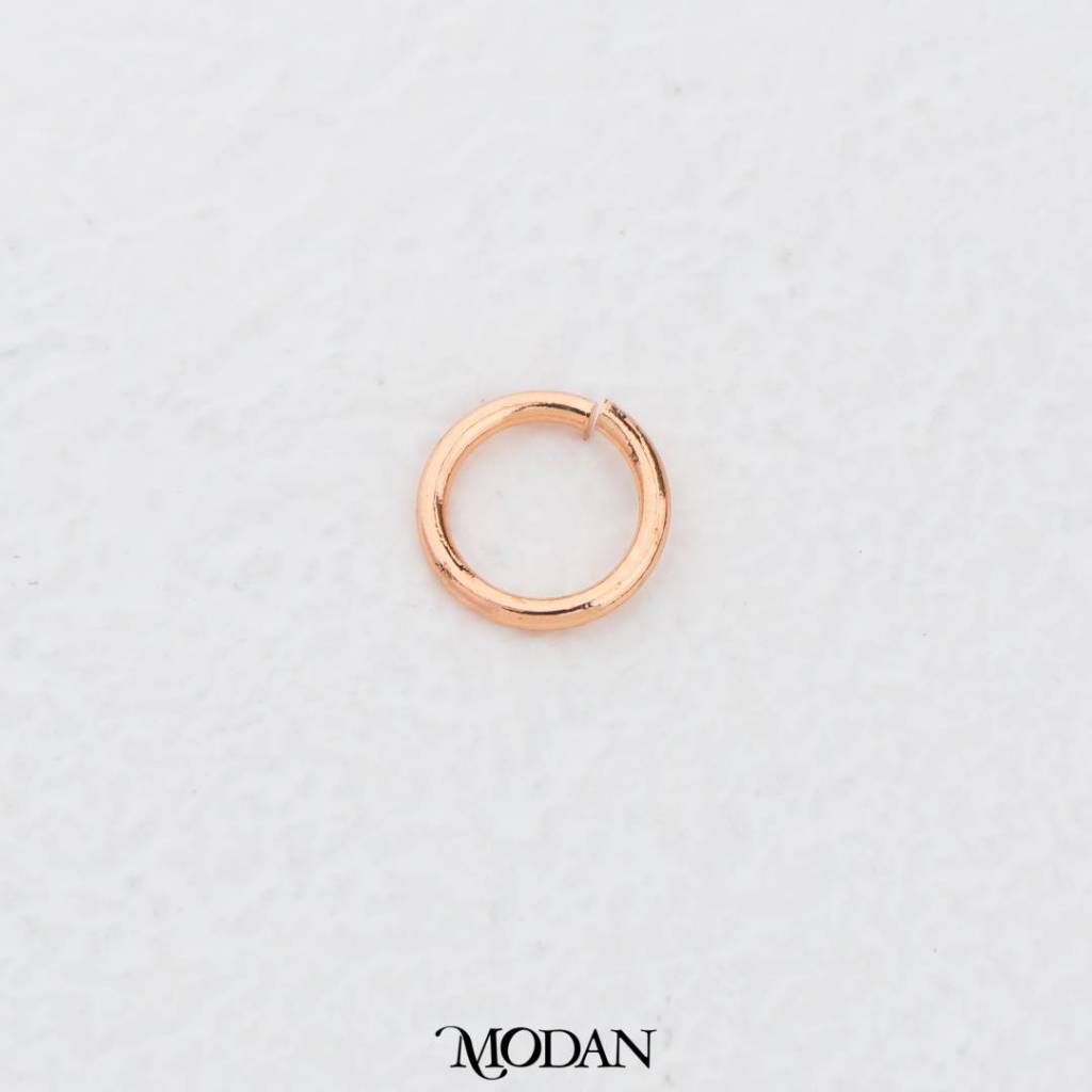 (10 pcs) 4mm Jump Ring O DIY Necklace Closure Pengait Bulat Warna - Warni Hypoallergenic Gold Filled