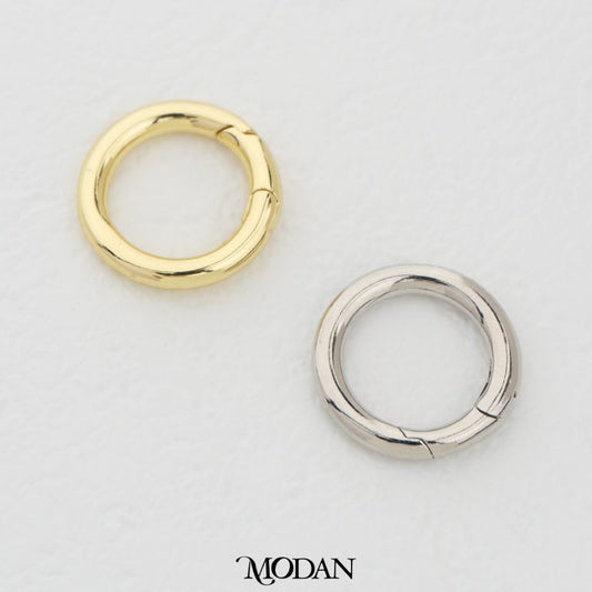 (20mm) Spring O Push Gate Hook DIY Necklace Closure Pengait Ring O Bulat Hypoallergenic Gold Filled