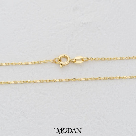 43cm Dainty Rolo Chain DIY Chain Rantai Kalung Polos Hypoallergenic Gold Plated