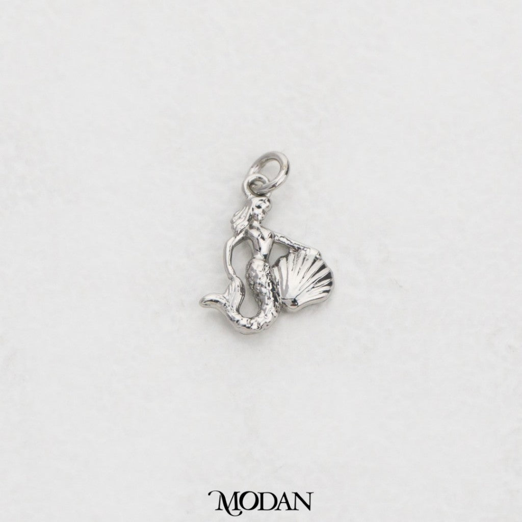 Mini Plain Little Mermaid Charm DIY Charm Liontin Putri Duyung Kecil Polos Hypoallergenic Gold Filled