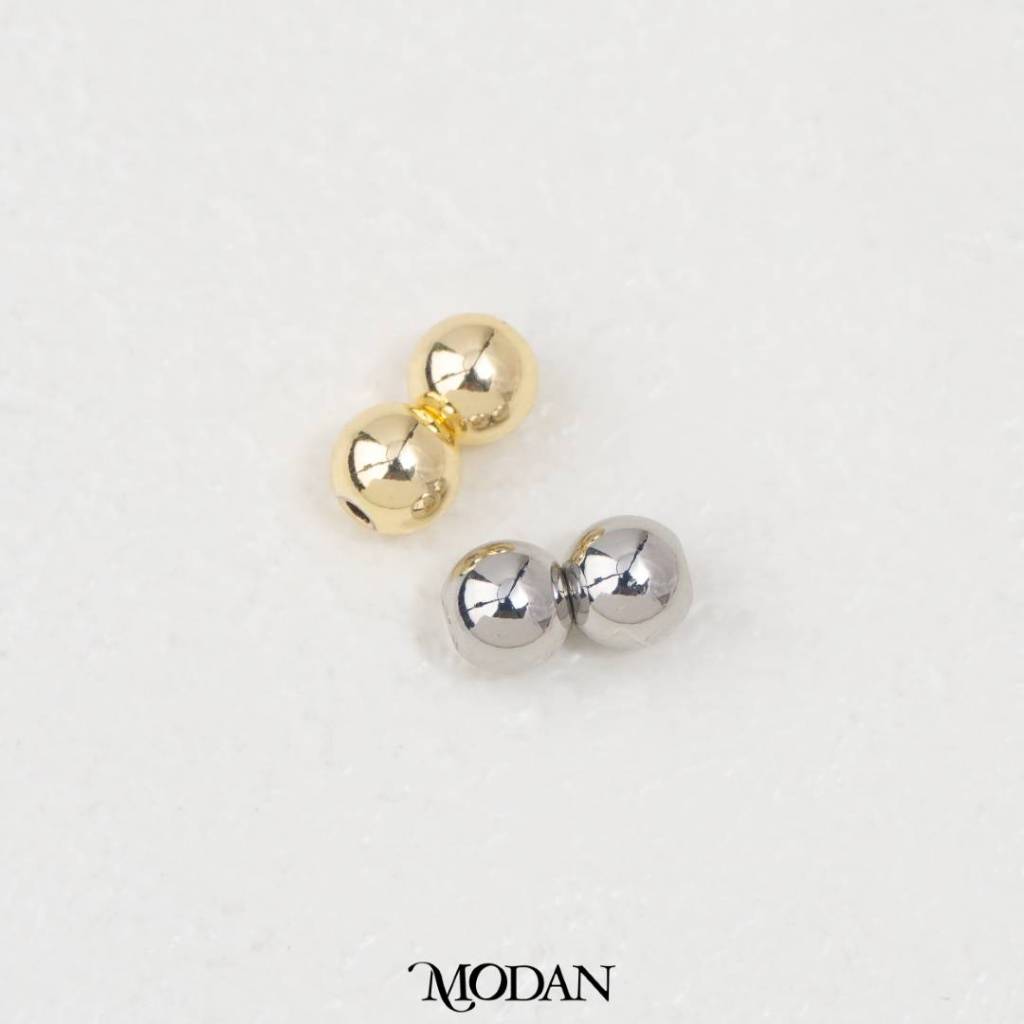(5pcs) Double Round Spacer Beads DIY Pembatas Manik Gelang/Kalung Hypoallergenic Gold Filled