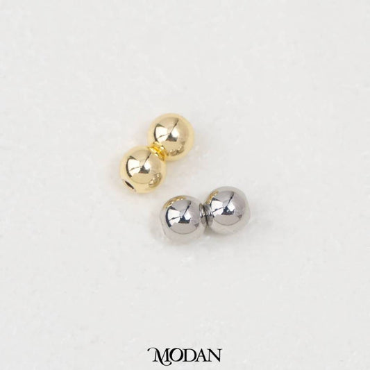 (5pcs) Double Round Spacer Beads DIY Pembatas Manik Gelang/Kalung Hypoallergenic Gold Filled