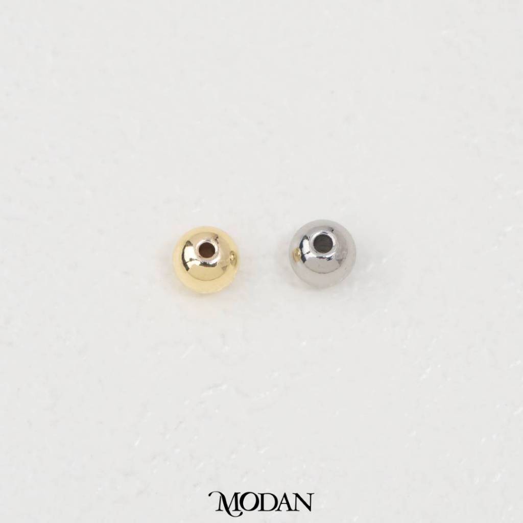 (10pcs) Single Round Spacer Beads DIY Pembatas Manik Gelang/Kalung Hypoallergenic Gold Filled