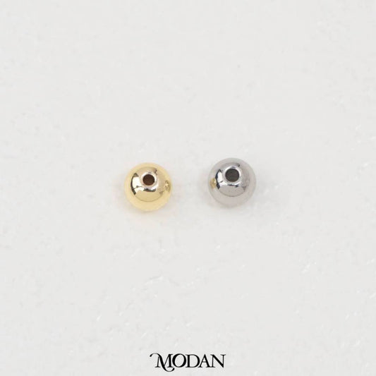(10pcs) Single Round Spacer Beads DIY Pembatas Manik Gelang/Kalung Hypoallergenic Gold Filled