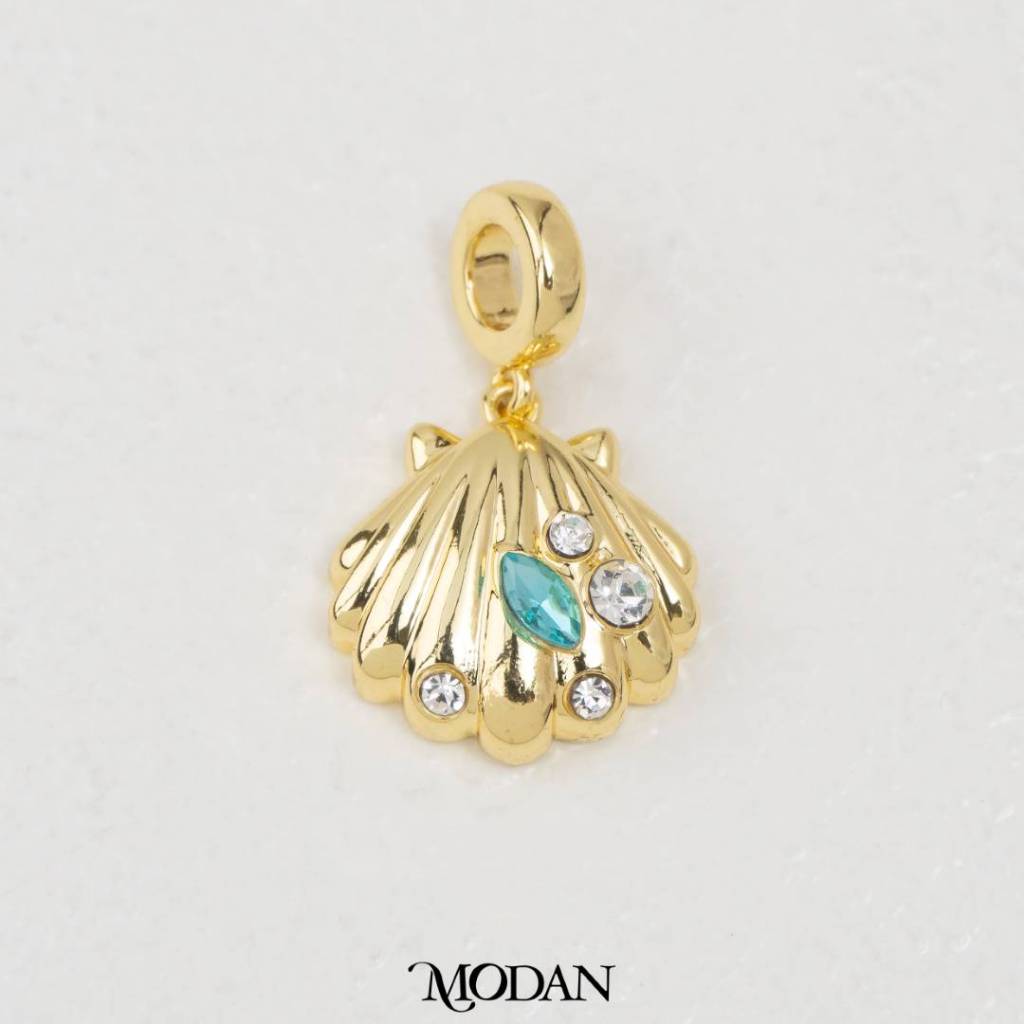 Blue Clam Pearl Pendant DIY Pendant Liontin Kerang Laut Hypoallergenic Gold Filled