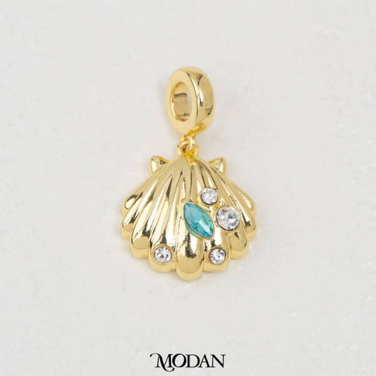 Blue Clam Pearl Pendant DIY Pendant Liontin Kerang Laut Hypoallergenic Gold Filled