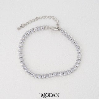 Bridal Teardrop Zirconia Tennis Bracelet Gelang Elegan Hypoallergenic Gold Filled