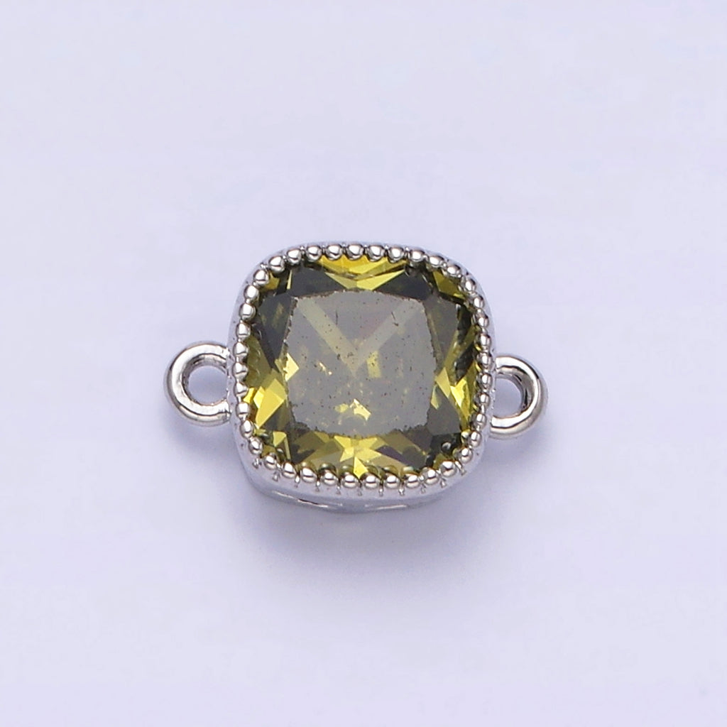 Tiny Colorful Square DIY Connector Liontin Sambung Warna Warni Hypoallergenic Gold Filled