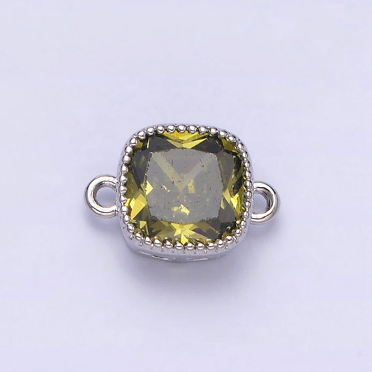 Tiny Colorful Square DIY Connector Liontin Sambung Warna Warni Hypoallergenic Gold Filled