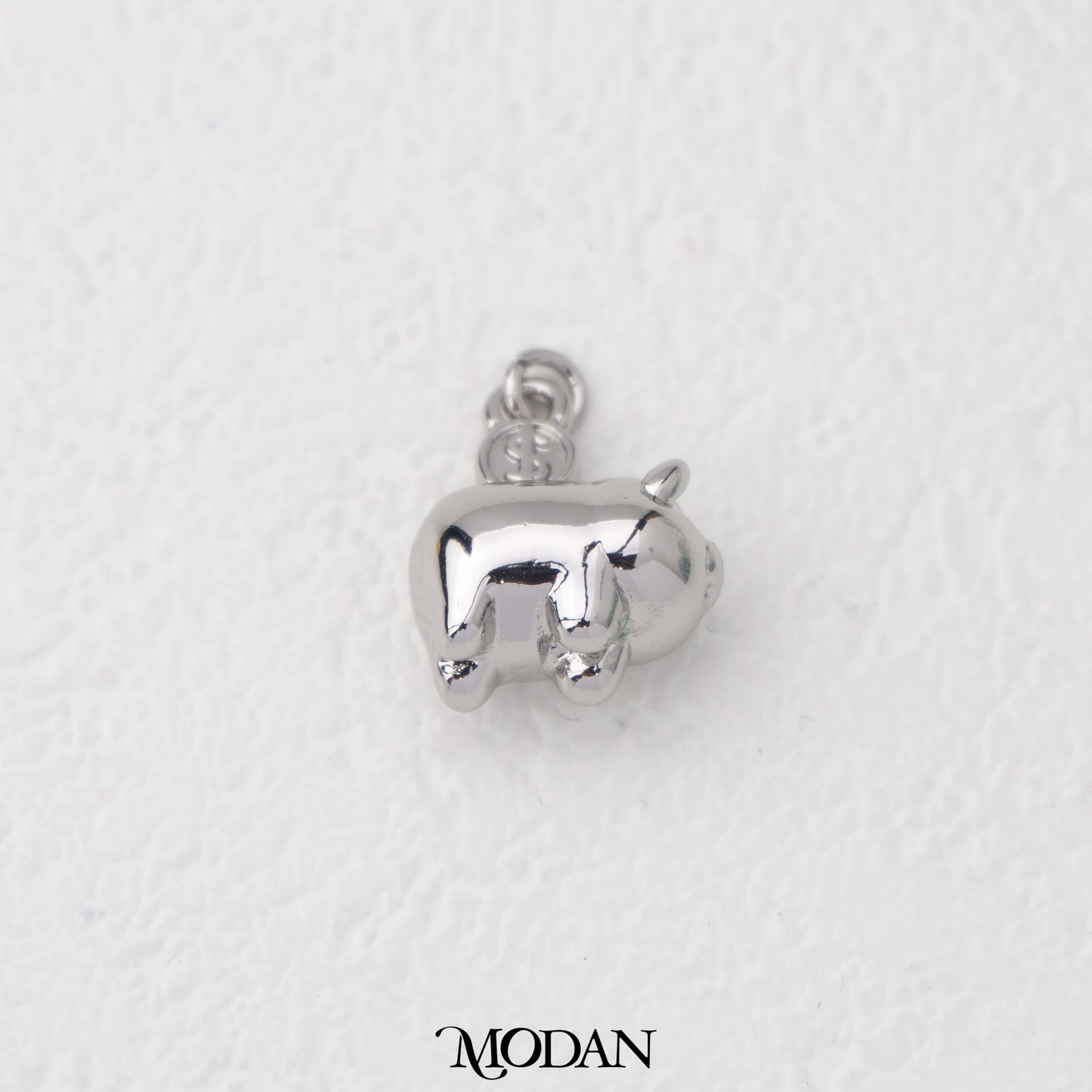 Cute 3D Piggiy Bank Pendant Liontion Celengan Babi 3D Hypoallergenic Gold Filled