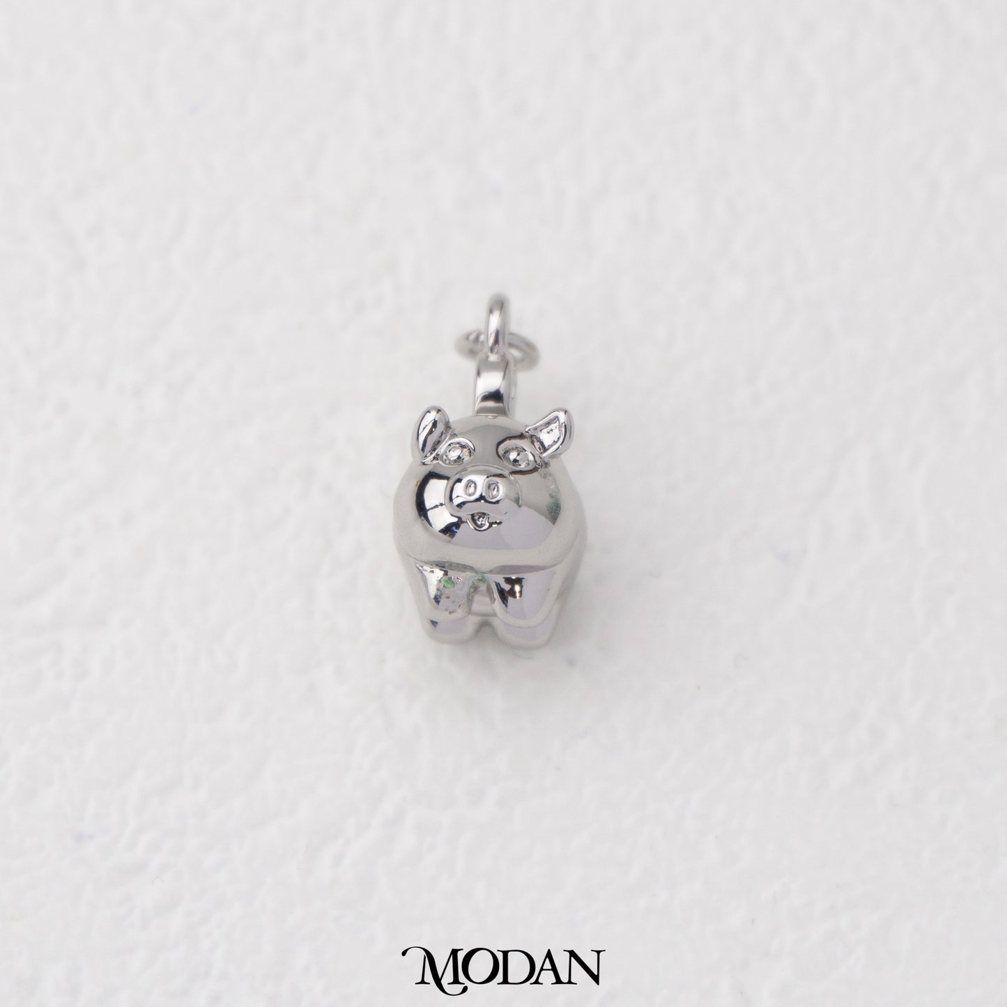 Cute 3D Piggiy Bank Pendant Liontion Celengan Babi 3D Hypoallergenic Gold Filled