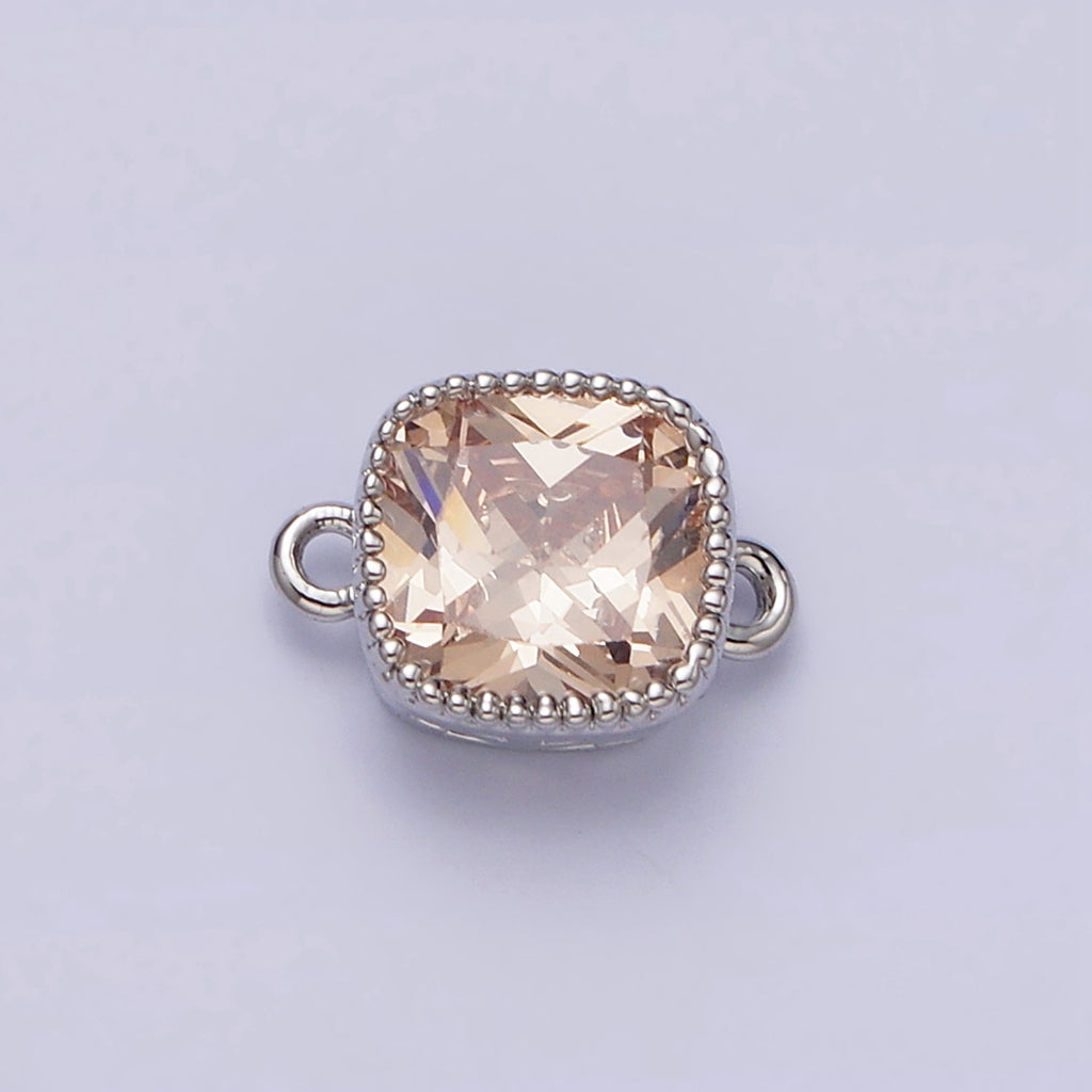 Tiny Colorful Square DIY Connector Liontin Sambung Warna Warni Hypoallergenic Gold Filled