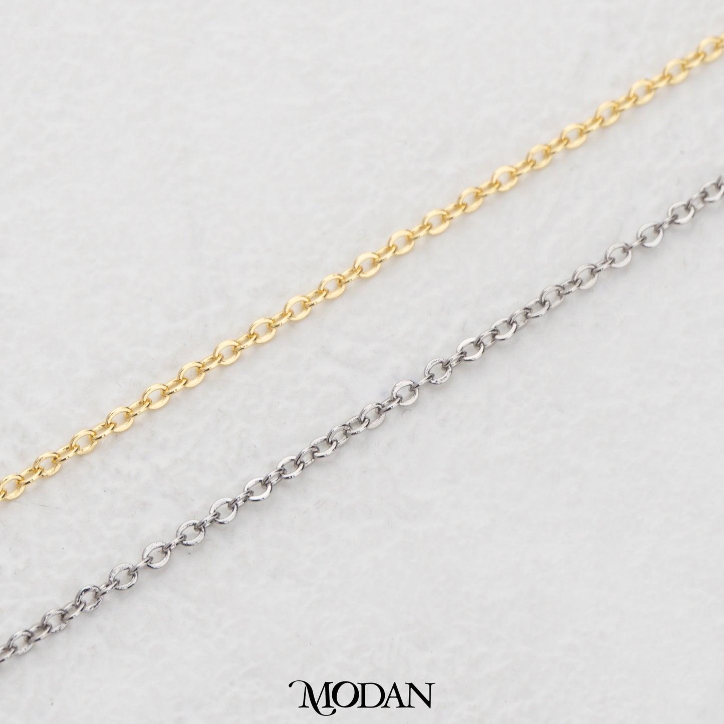 Dainty Rolo Link Chain Unfinished DIY Chain Rantai Kalung Gelang Meteran Hypoallergenic Gold Filled