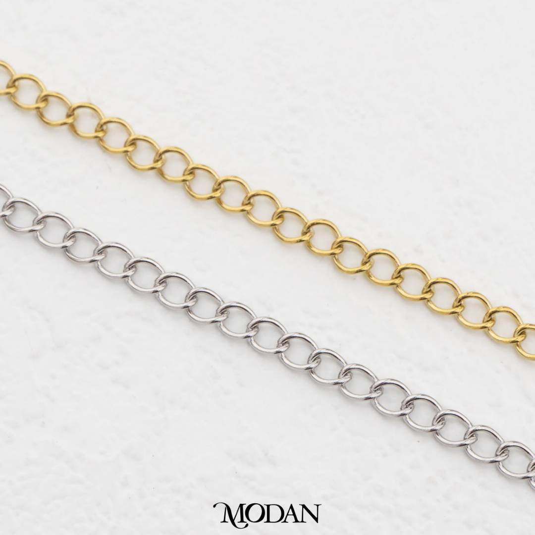 Extender Chain Unfinished DIY Chain Kawat Untuk Manik Meteran Hypoallergenic Stainless Steel