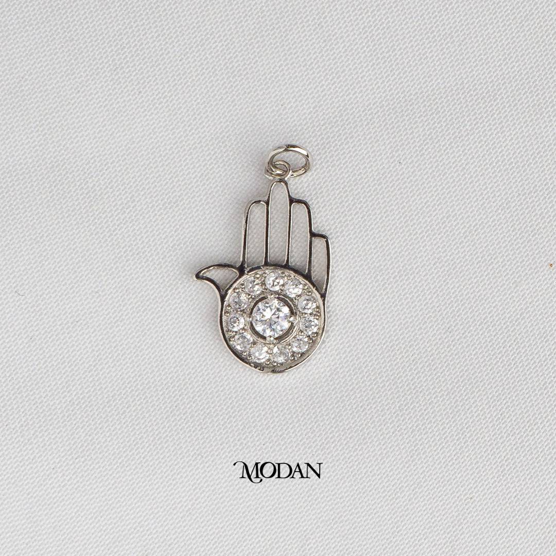 Hamsa Hand Protection Shaped DIY Charm Liontin Tangan Fatimah Hypoallergenic Gold Plated