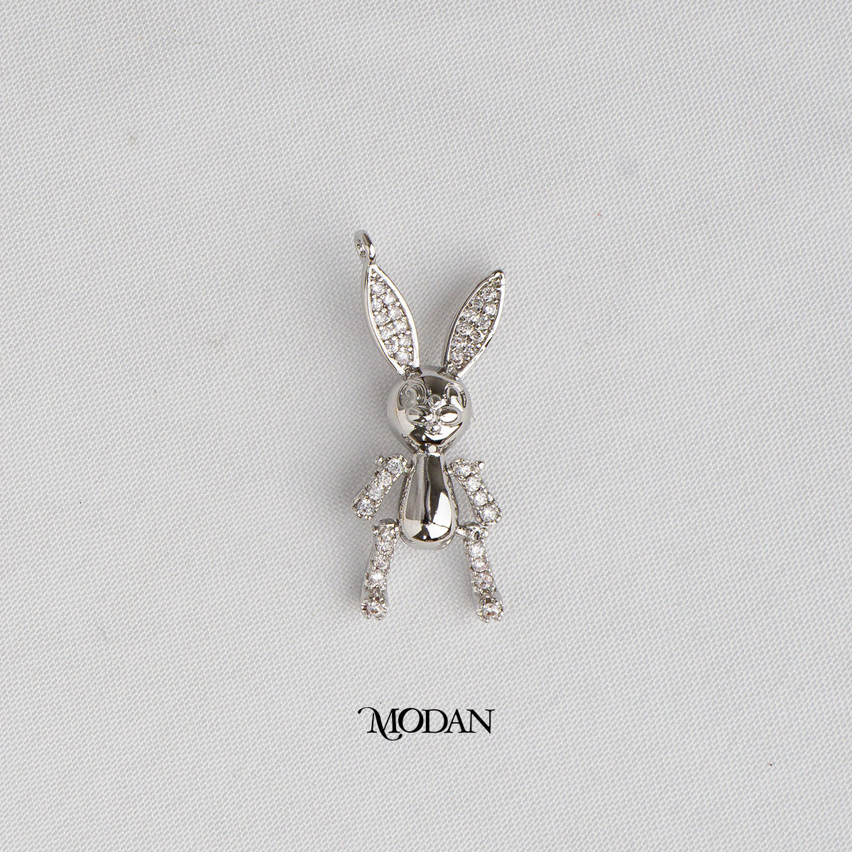 3D Bunny Hare Rabbit Animal DIY Charm Liontin Kelinci Hypoallergenic Gold Plated