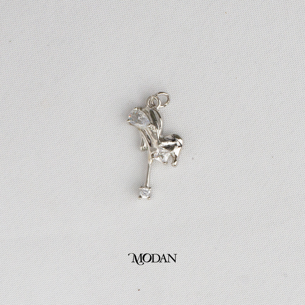 Colorful Irregular Melting Heart DIY Charm Liontin Hati Meleleh Hypoallergenic Gold Filled