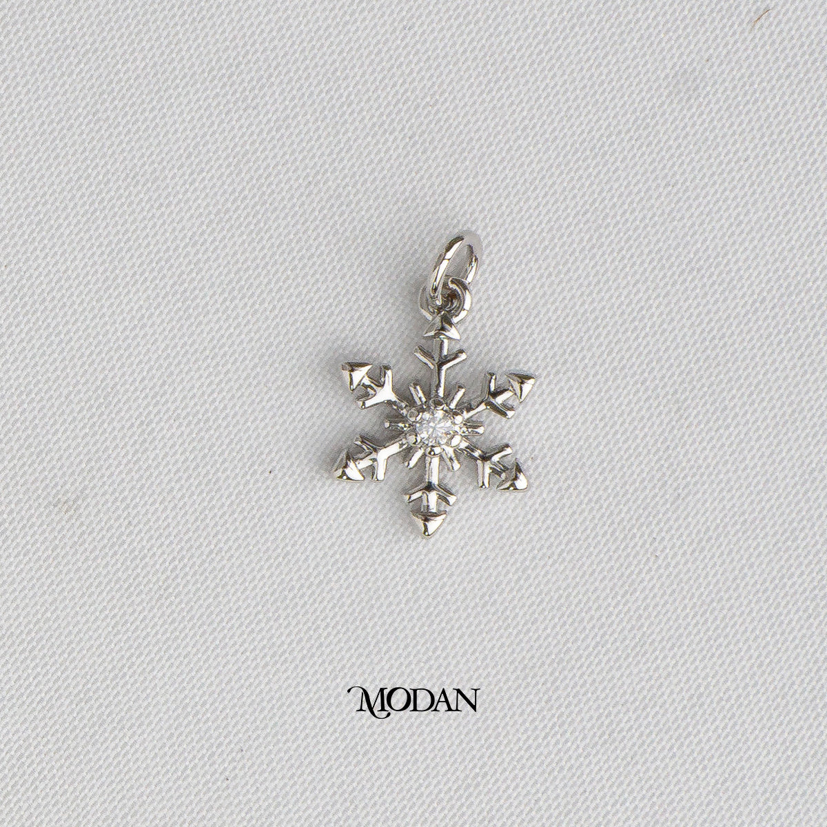 Mini Winter Snowflakes DIY Charm Liontin Salju Hypoallergenic Gold Plated