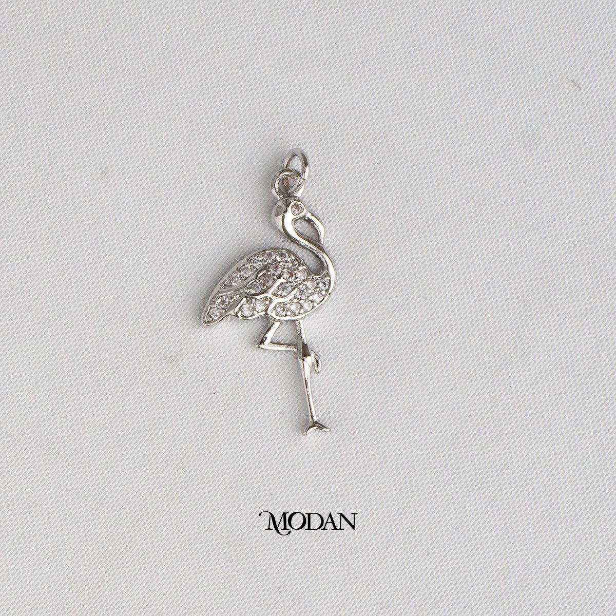 Flamingo Animal DIY Charm Liontin Burung Flamingo Hypoallergenic Gold Plated