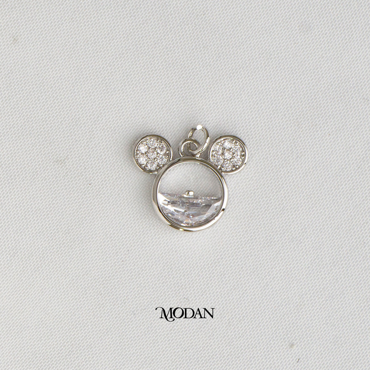 Mouse Zirconia Animal DIY Charm Liontin Tikus Hypoallergenic Gold Plated