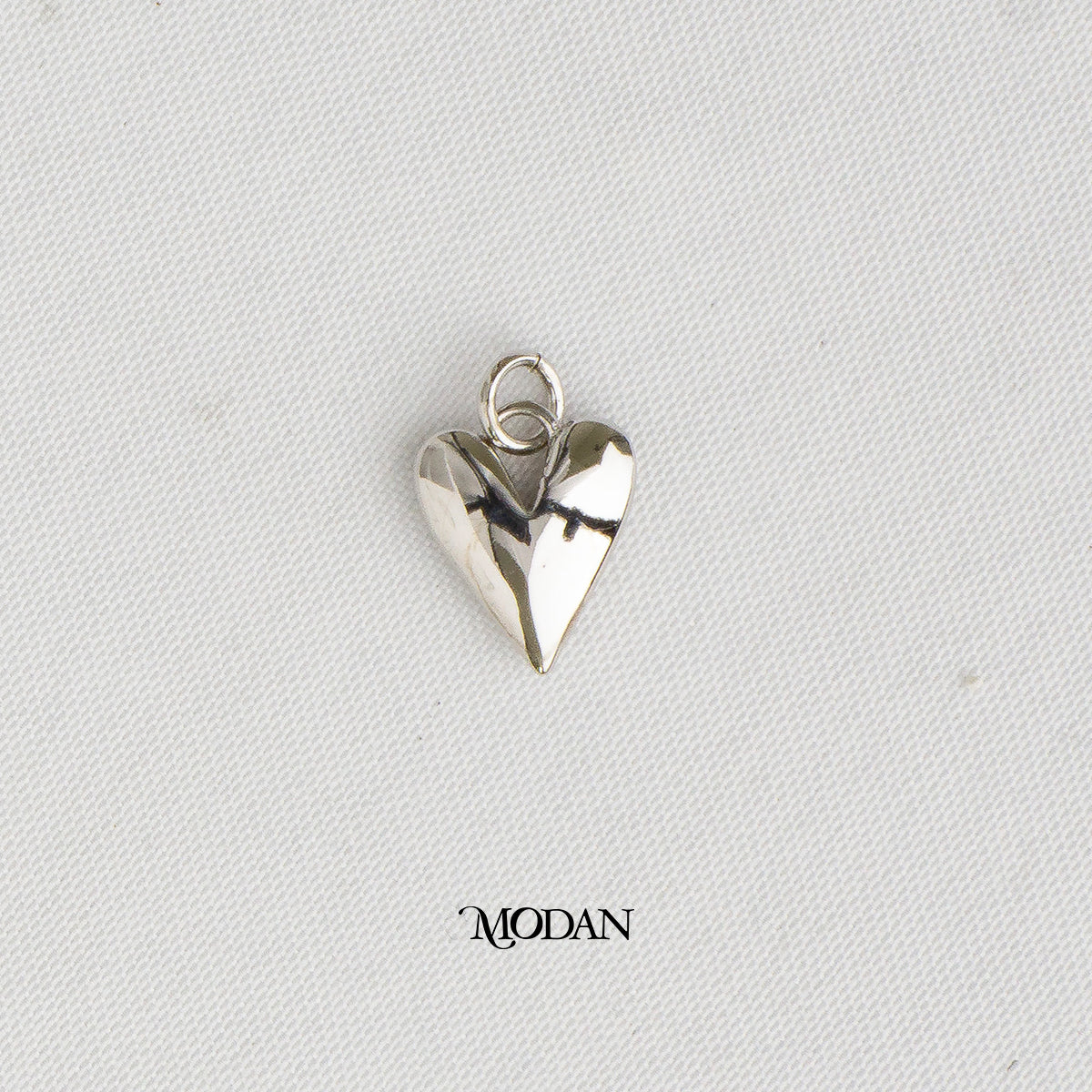 Simple Plain Mini Heart DIY Charm Liontin Hati Hypoallergenic Gold Filled