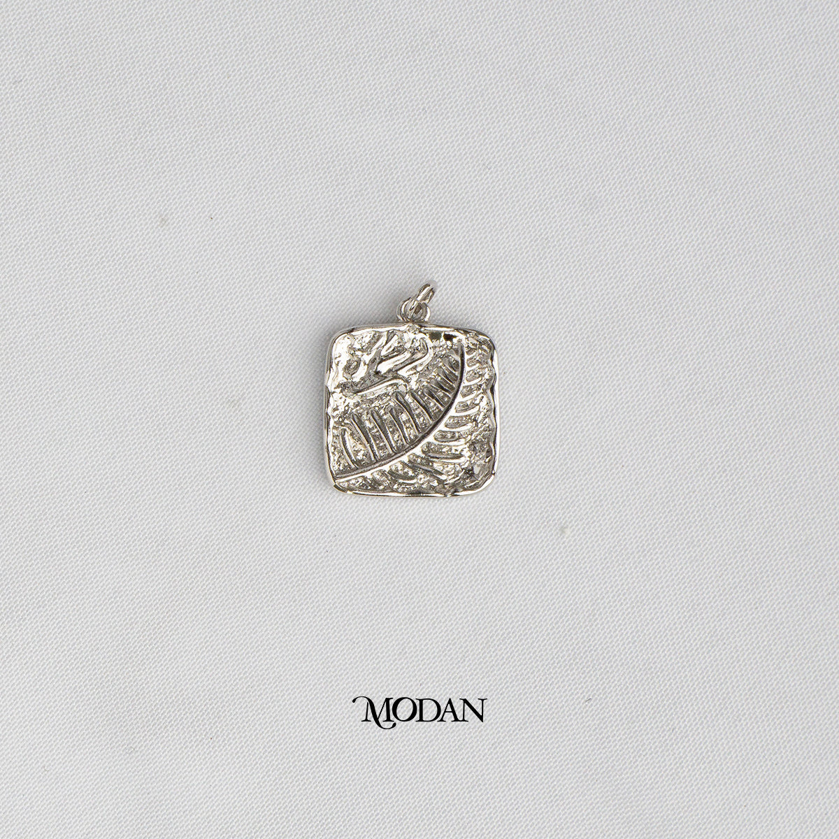 Beach Style Palm Leaf Square DIY Charm Liontin Pohon Pantai Hypoallergenic Gold Plated
