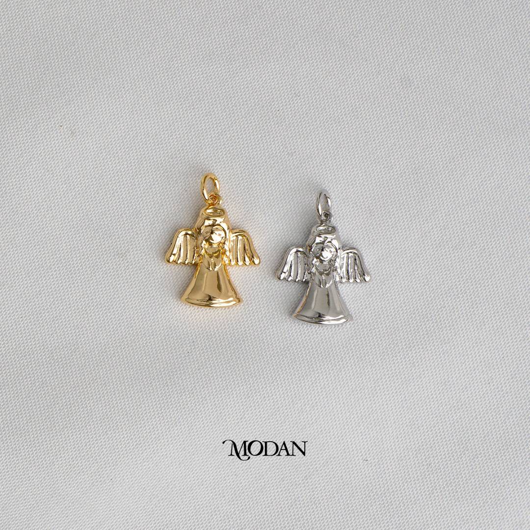 Angel Wing 3D DIY Charm Liontin Malaikat Hypoallergenic Gold Plated