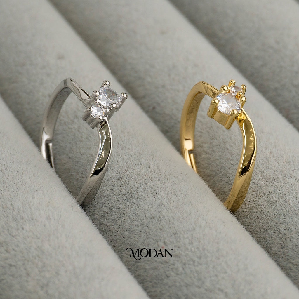 Teddy Bear Twisted Ring Cincin Beruang Ulir Hypoallergenic Gold Plated