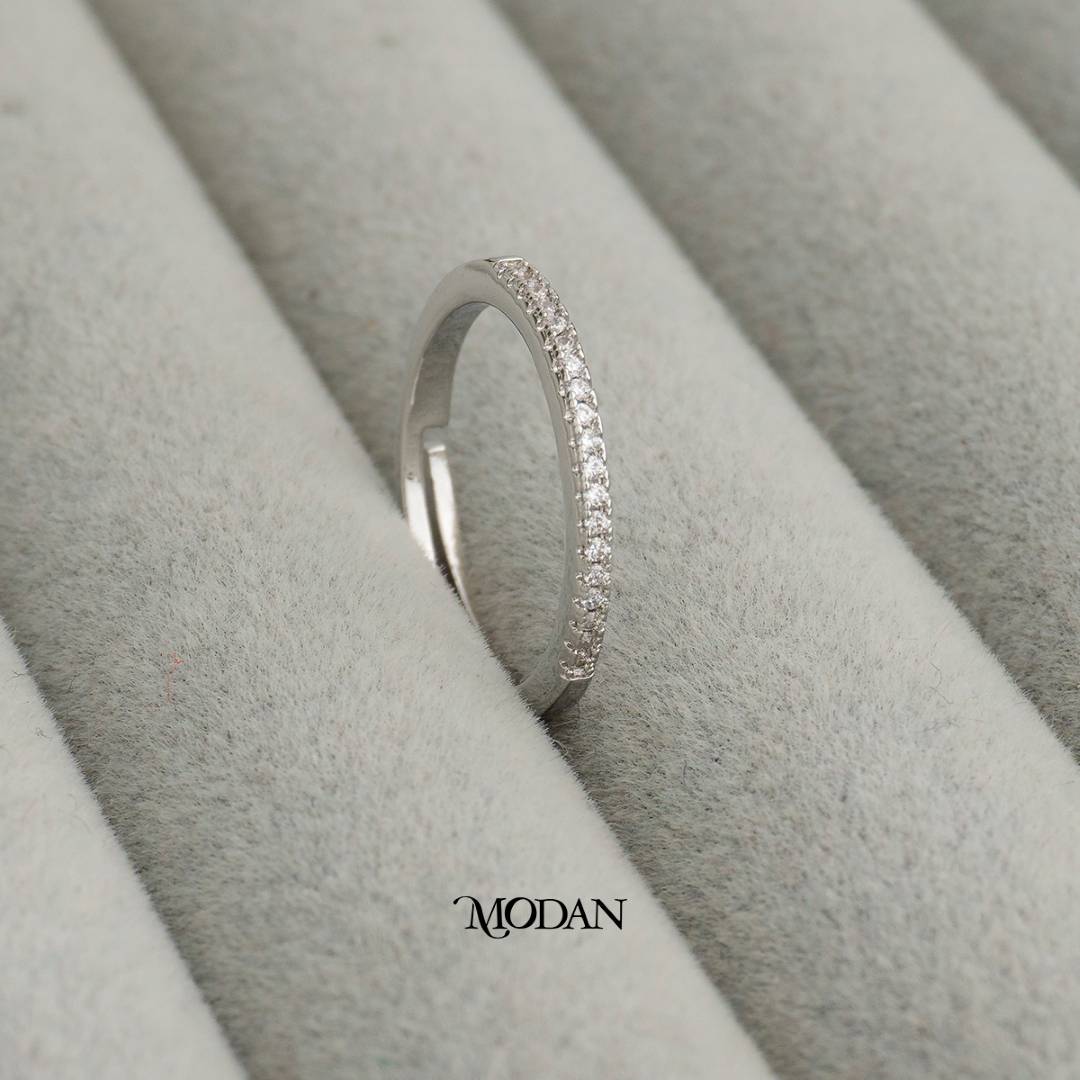 The Dainty Eternity Line Adjustable Ring Cincin Ramping Hypoallergenic Gold Plated
