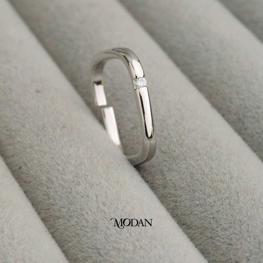 Unique Geometric Square Adjustable Ring Cincin Bentuk Kotak Unik Hypoallergenic Gold Plated