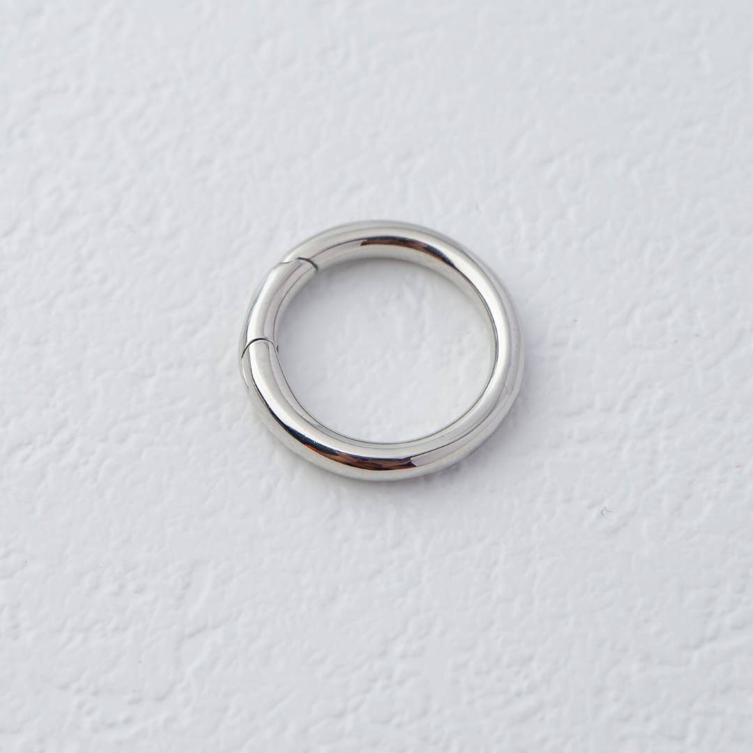 (20mm) Spring O Push Gate Hook DIY Necklace Closure Pengait Ring O Bulat Hypoallergenic Gold Filled