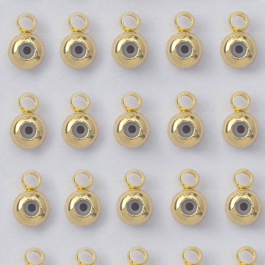 (5Pcs) (3.25mm) Rubber Silicone Stopper DIY Closure Karet Serut Gelang/Kalung Hypoallergenic Gold Filled
