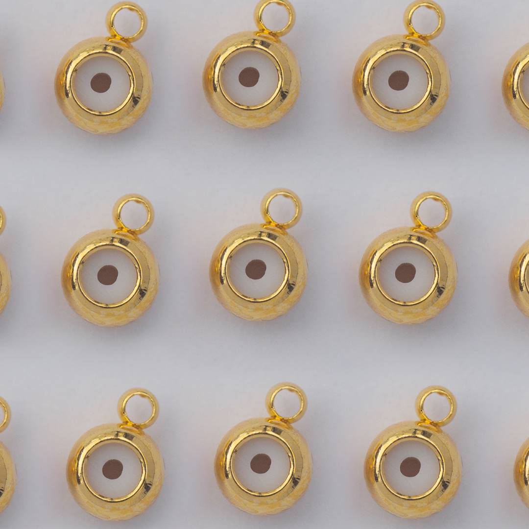 (5Pcs) (3.75mm) Rubber Silicone Stopper DIY Closure Karet Serut Gelang/Kalung Hypoallergenic Gold Filled