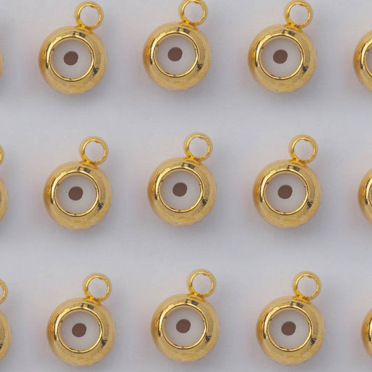 (5Pcs) (3.75mm) Rubber Silicone Stopper DIY Closure Karet Serut Gelang/Kalung Hypoallergenic Gold Filled