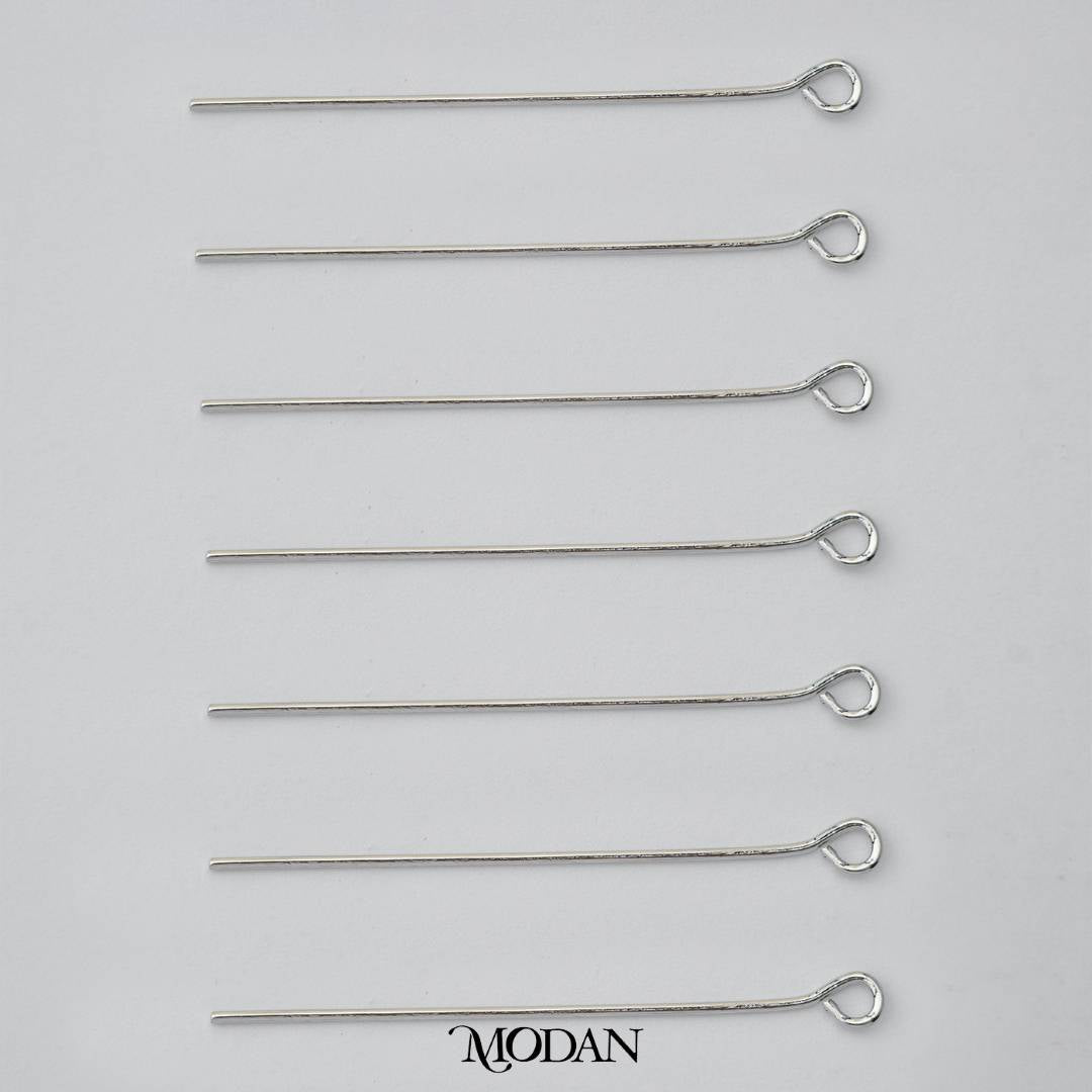 (20 pcs) (35mm) Gold Eye Pin DIY Closure Paku 9 Hypoallergenic Gold Plated
