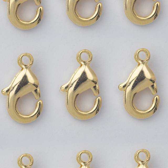 (5pcs) (10mm) Lobster Clasps DIY Closure Kokot Udang Kait Kalung / Gelang Hypoallergenic Gold Filled