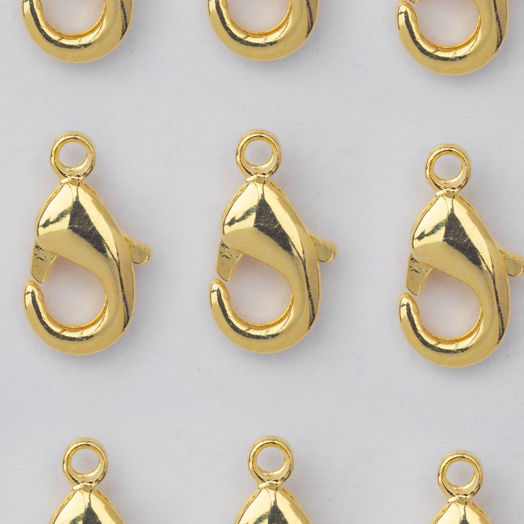 (5pcs) (10mm) Lobster Clasps DIY Closure Kokot Udang Kait Kalung / Gelang Hypoallergenic Gold Filled