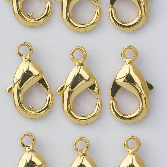 (5pcs) (12mm) Lobster Clasps DIY Closure Kokot Udang Kait Kalung / Gelang Hypoallergenic Gold Filled